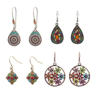 European & American Cross-Border Tassel Earrings Set — feature 3