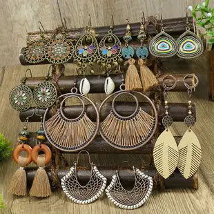 European & American Cross-Border Tassel Earrings Set — feature 5