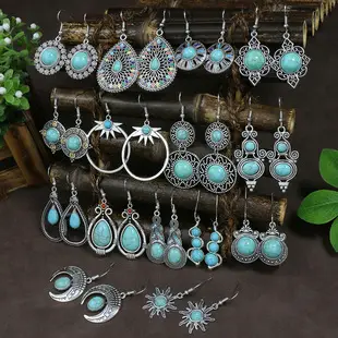 European & American Cross-Border Tassel Earrings Set — feature 9
