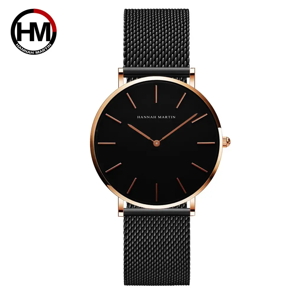 Gold Mesh Watch 36mm Japanese Movement Quartz - Image 12