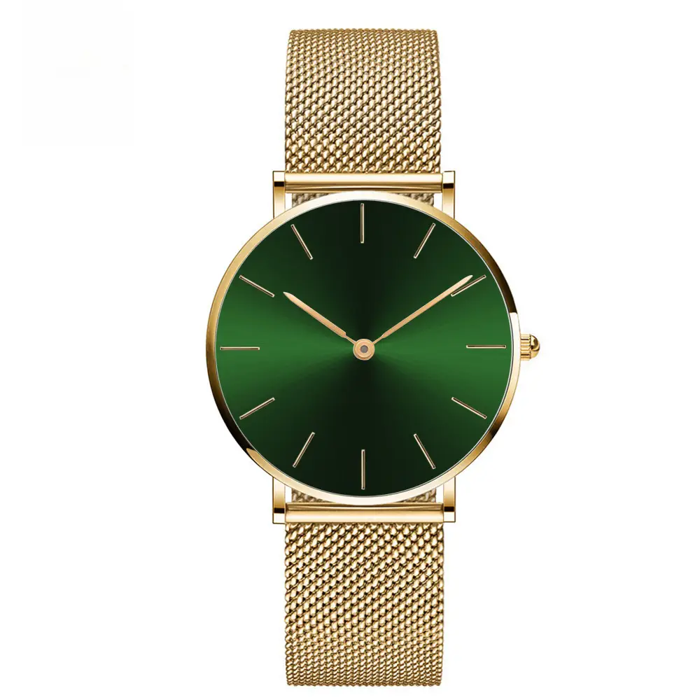 Gold Mesh Watch 36mm Japanese Movement Quartz - Image 13
