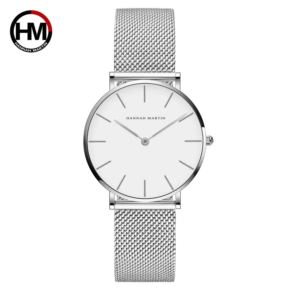 Gold Mesh Watch 36mm Japanese Movement Quartz - Image 2