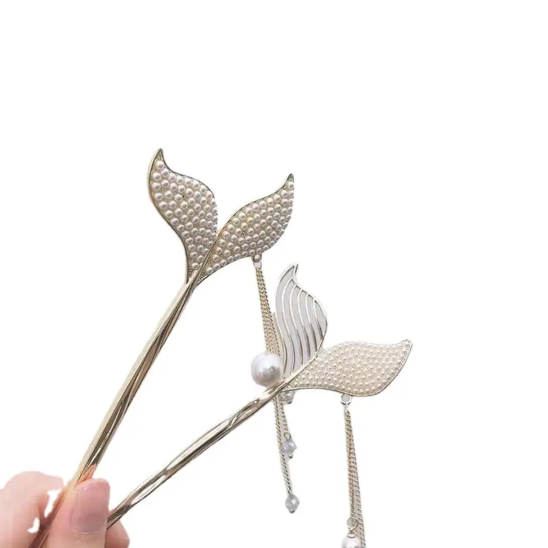 Pearl Tassel Hairpin for Women Ancient Style Han Dynasty
