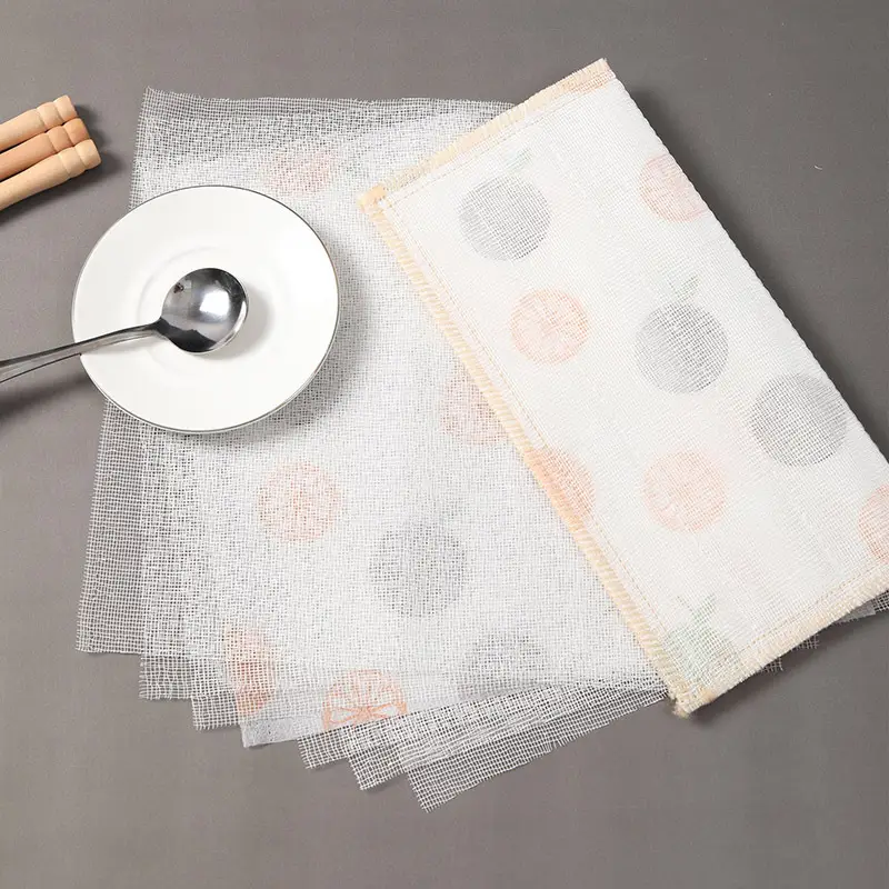 Meiliya Printed Dishcloth 3-in-1 Dishwashing Towel Scouring