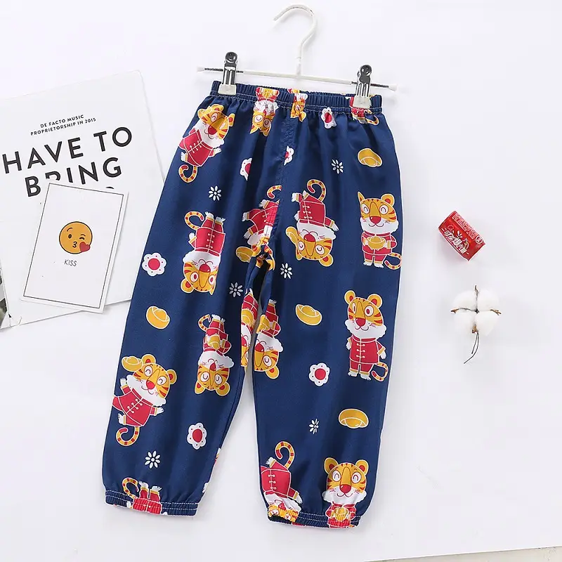 Children's Floral Anti-Mosquito Pants Spring Summer - Image 4