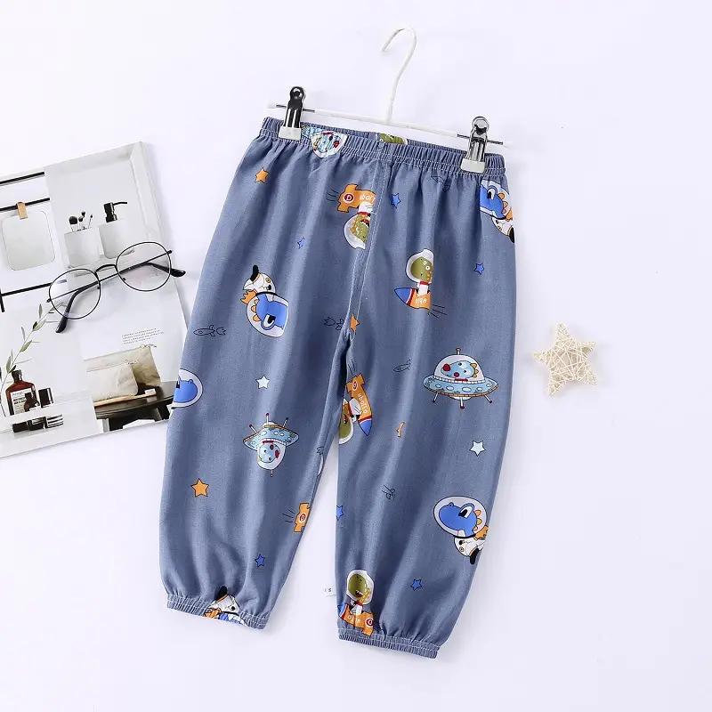Children's Floral Anti-Mosquito Pants Spring Summer - Image 10