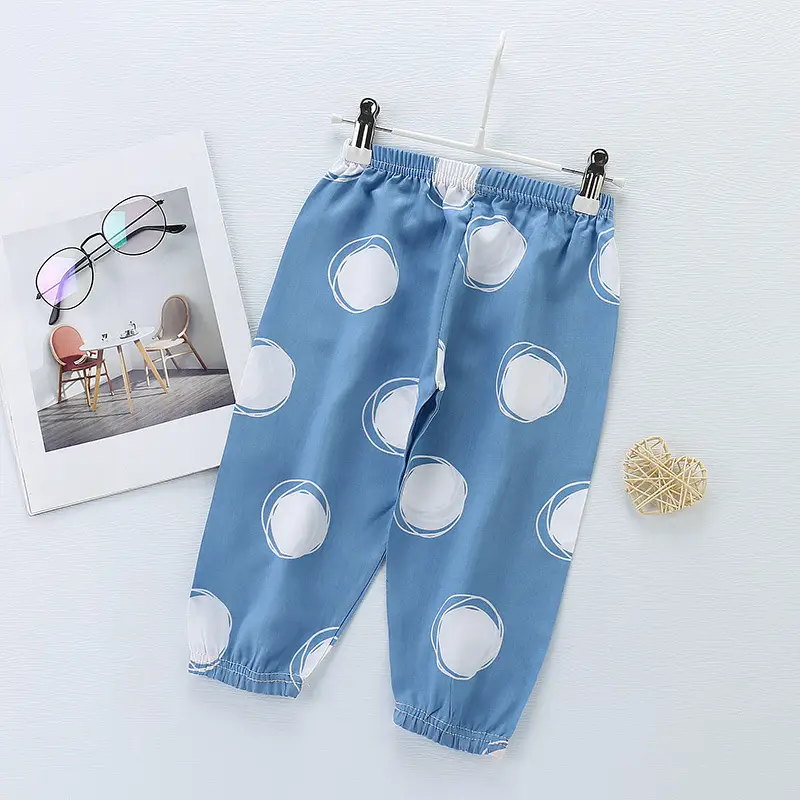 Children's Floral Anti-Mosquito Pants Spring Summer - Image 11