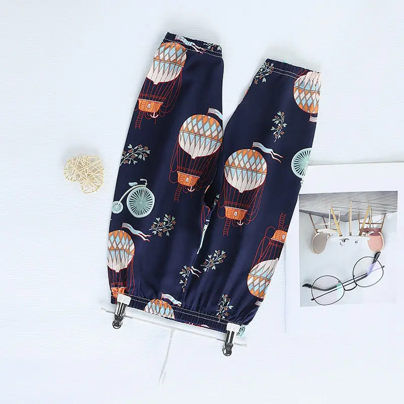 Children's Floral Anti-Mosquito Pants Spring Summer - Image 12