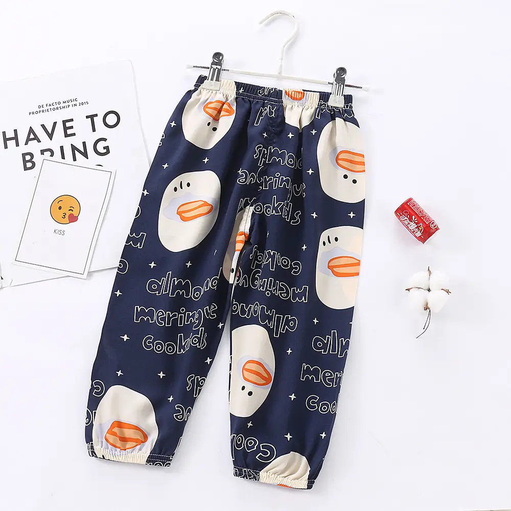 Children's Floral Anti-Mosquito Pants Spring Summer - Image 2