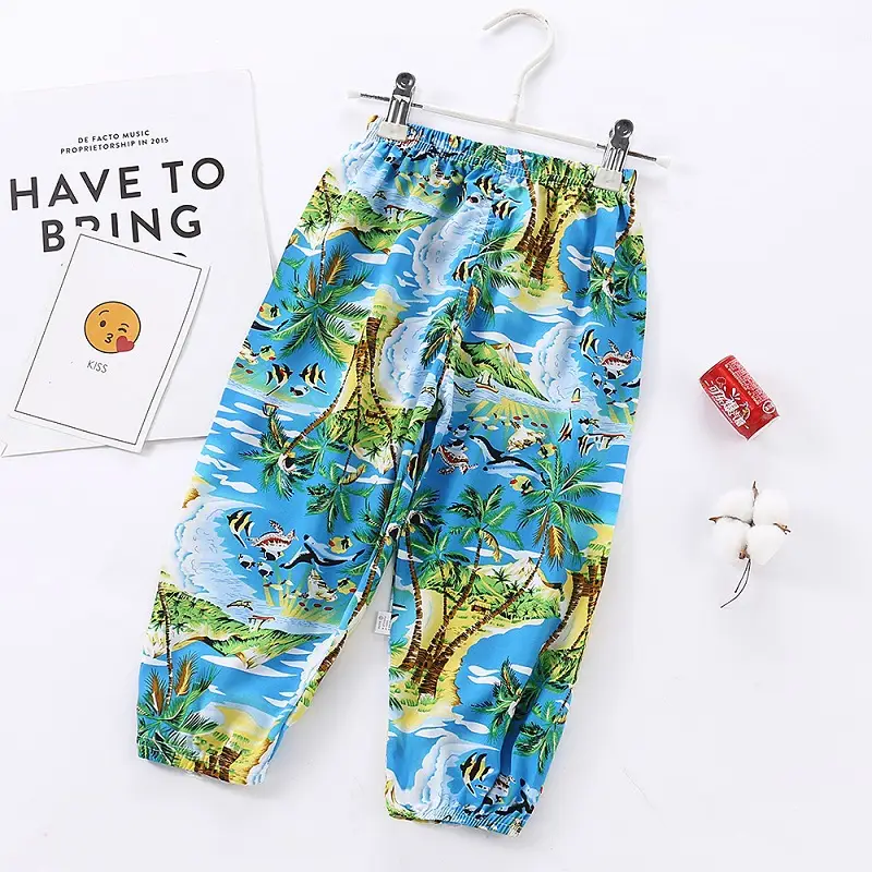 Children's Floral Anti-Mosquito Pants Spring Summer - Image 6