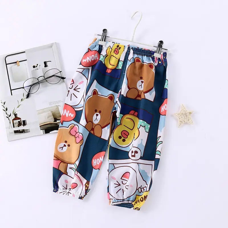 Children's Floral Anti-Mosquito Pants Spring Summer - Image 7