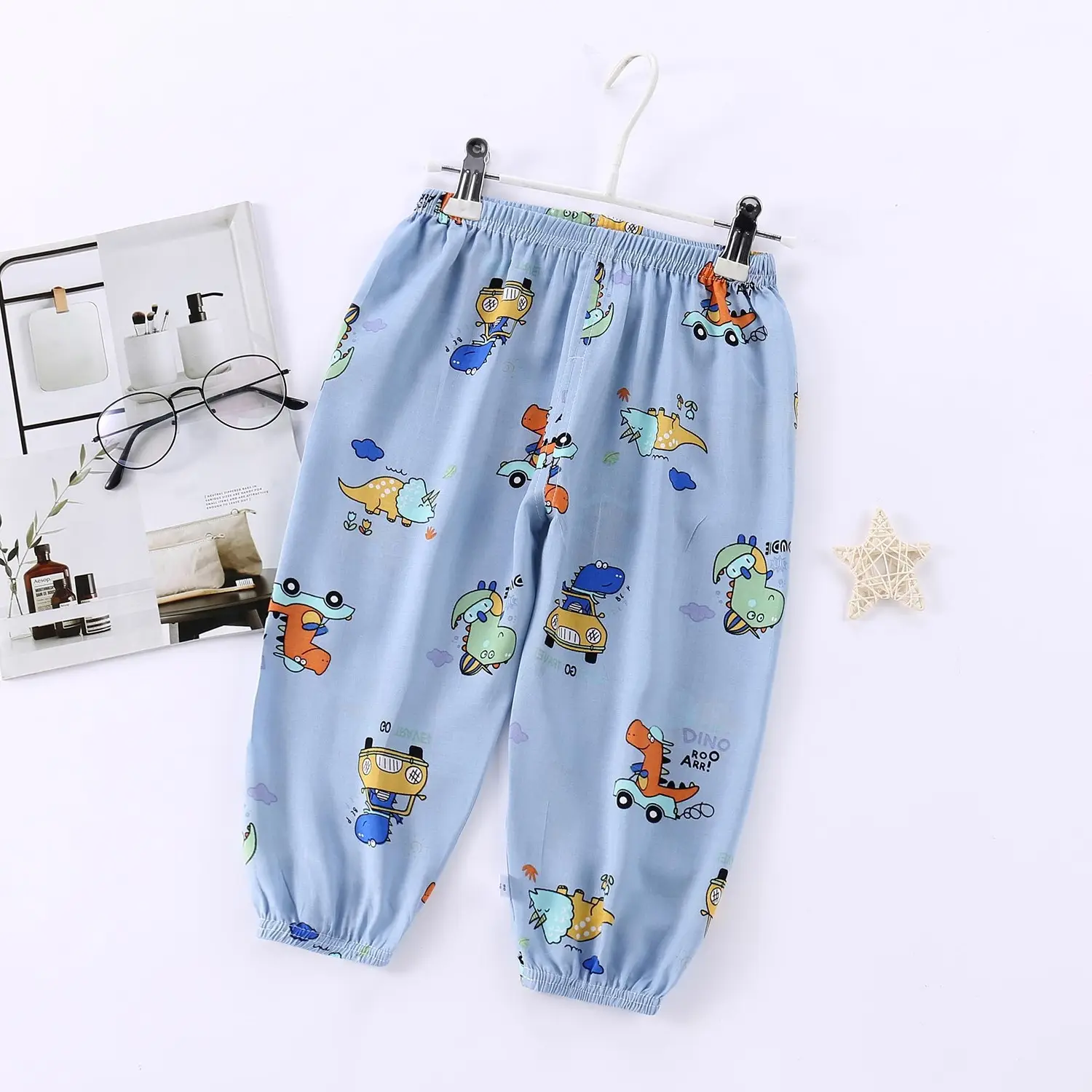 Children's Floral Anti-Mosquito Pants Spring Summer - Image 9
