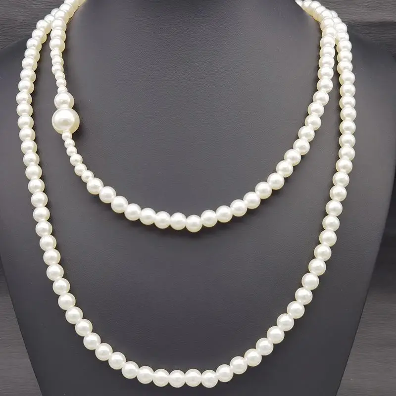 Two-Layer Pearl Necklace for Women - Image 3