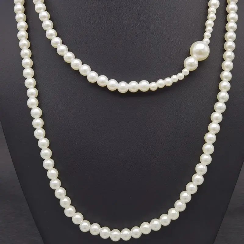 Two-Layer Pearl Necklace for Women - Image 4