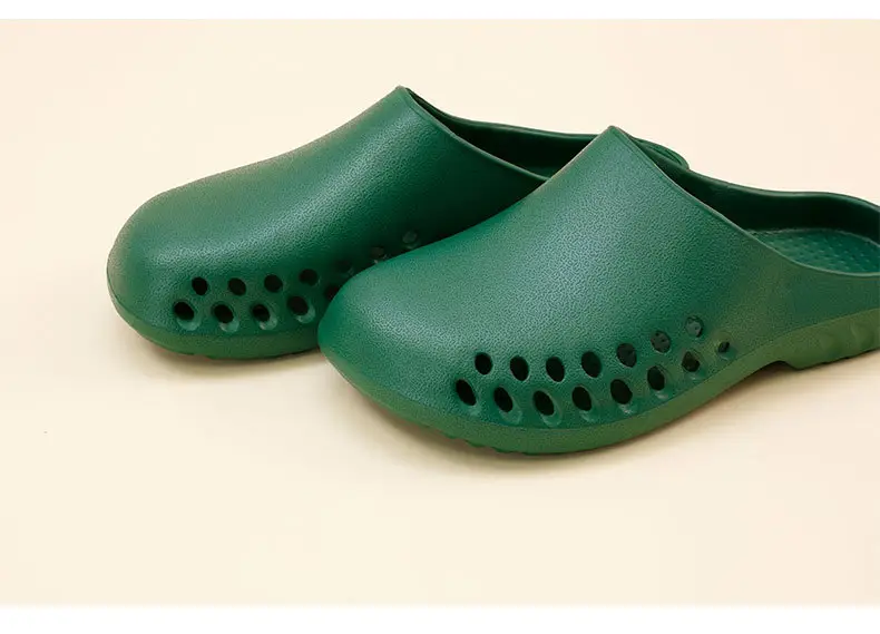 Operating Room Slippers Cut Out Non-Slip Clean Room Liquid Flats Bottom Drip Baotou Eva Soft Bottom Odorless Wholesale — feature 17