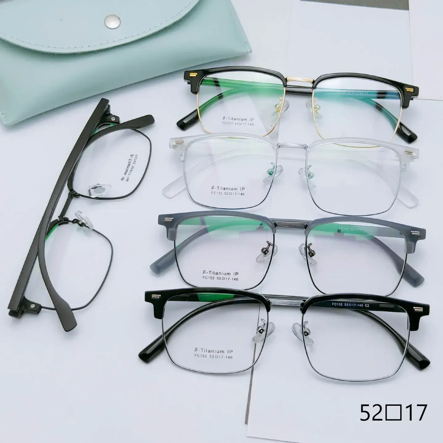 Men's Square Transparent Eyebrow Glasses Wholesale