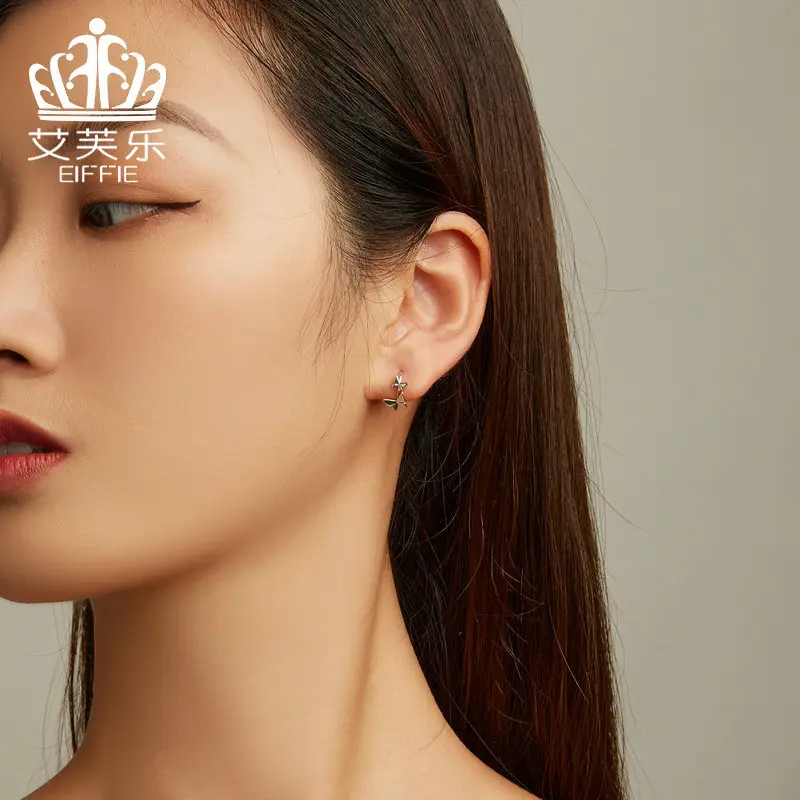 Sterling Silver Butterfly Earrings for Women - Image 3