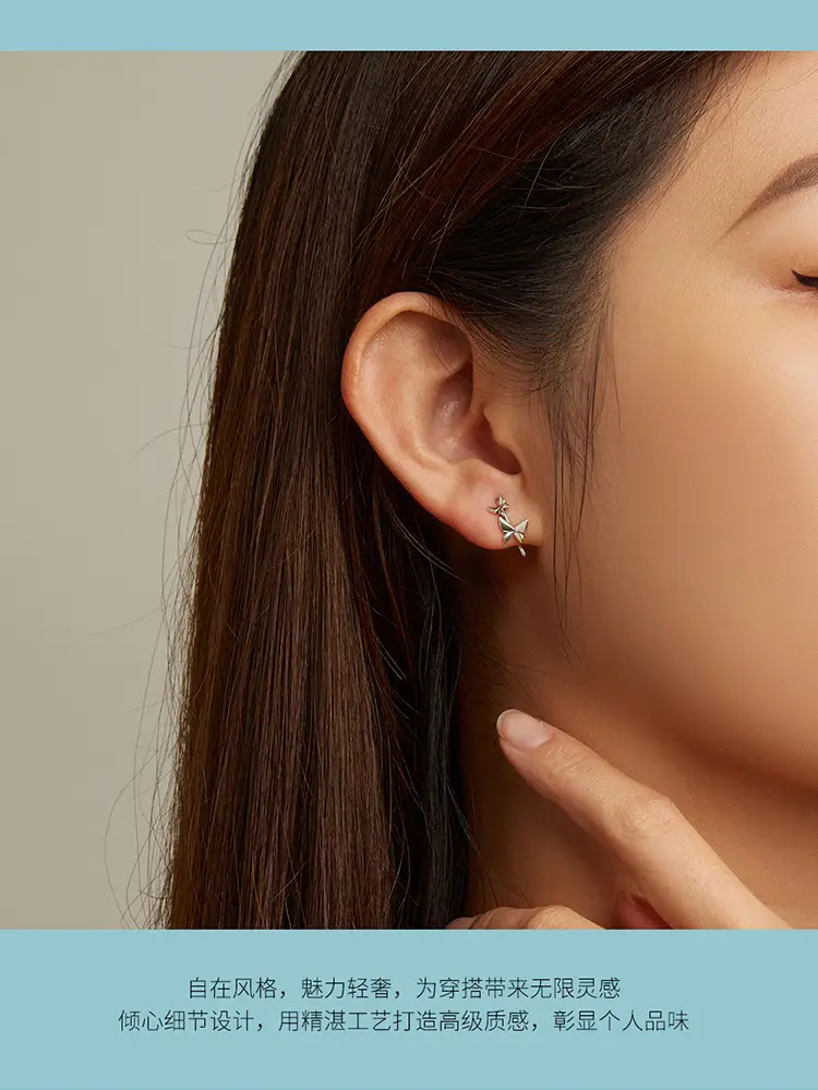Sterling Silver Butterfly Earrings for Women — feature 5