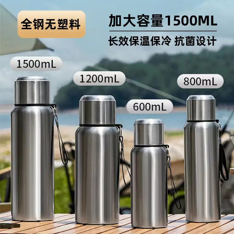 316 Stainless Steel Men's Thermos Cup with Logo Print - Image 6
