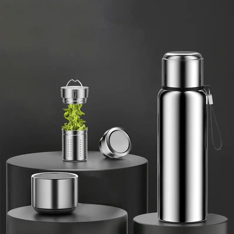 316 Stainless Steel Men's Thermos Cup with Logo Print - Image 4