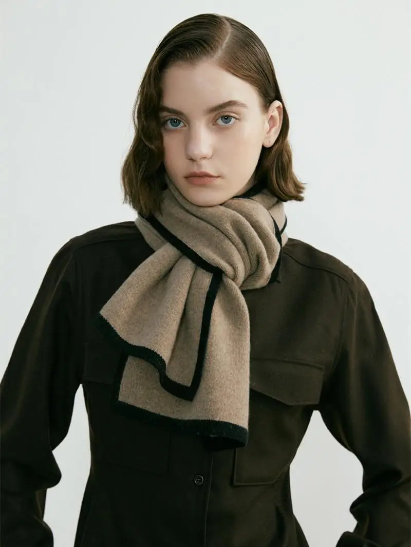 2022 New Warm Knitted Shawl Scarf Dual Use Unisex - Image 5