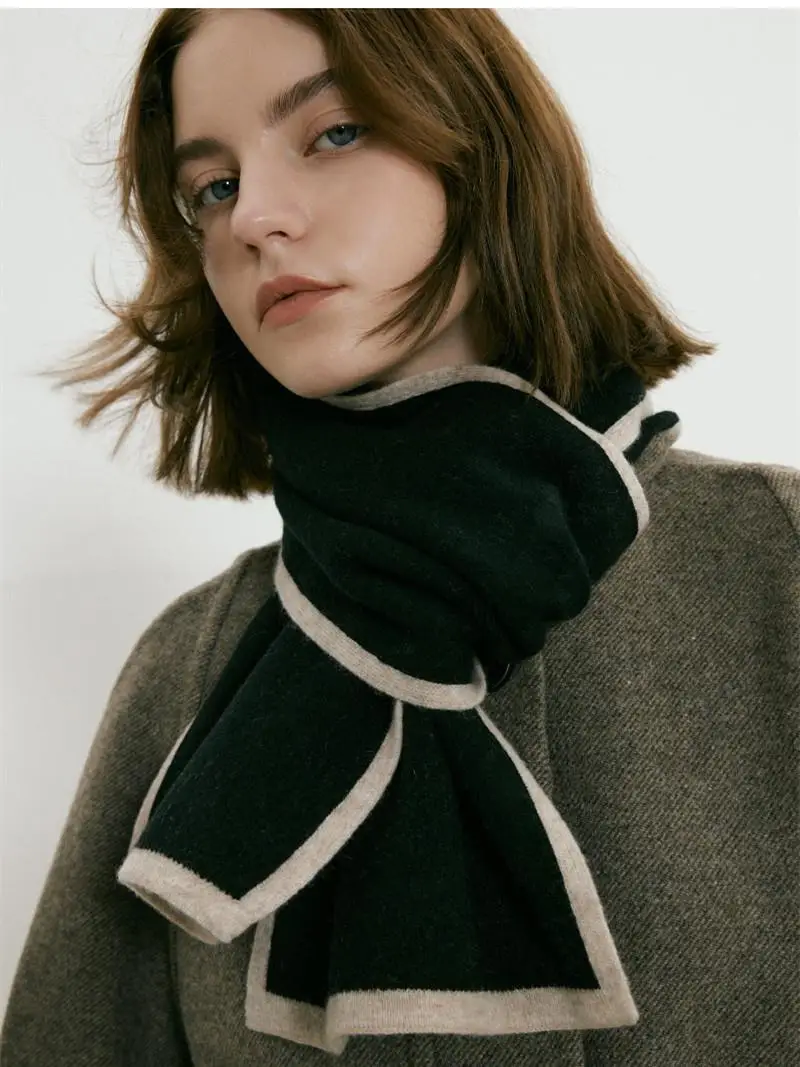 2022 New Warm Knitted Shawl Scarf Dual Use Unisex - Image 7