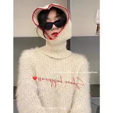 2022 New Warm Knitted Shawl Scarf Dual Use Unisex — feature 11