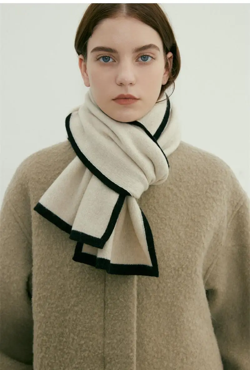 2022 New Warm Knitted Shawl Scarf Dual Use Unisex — feature 18