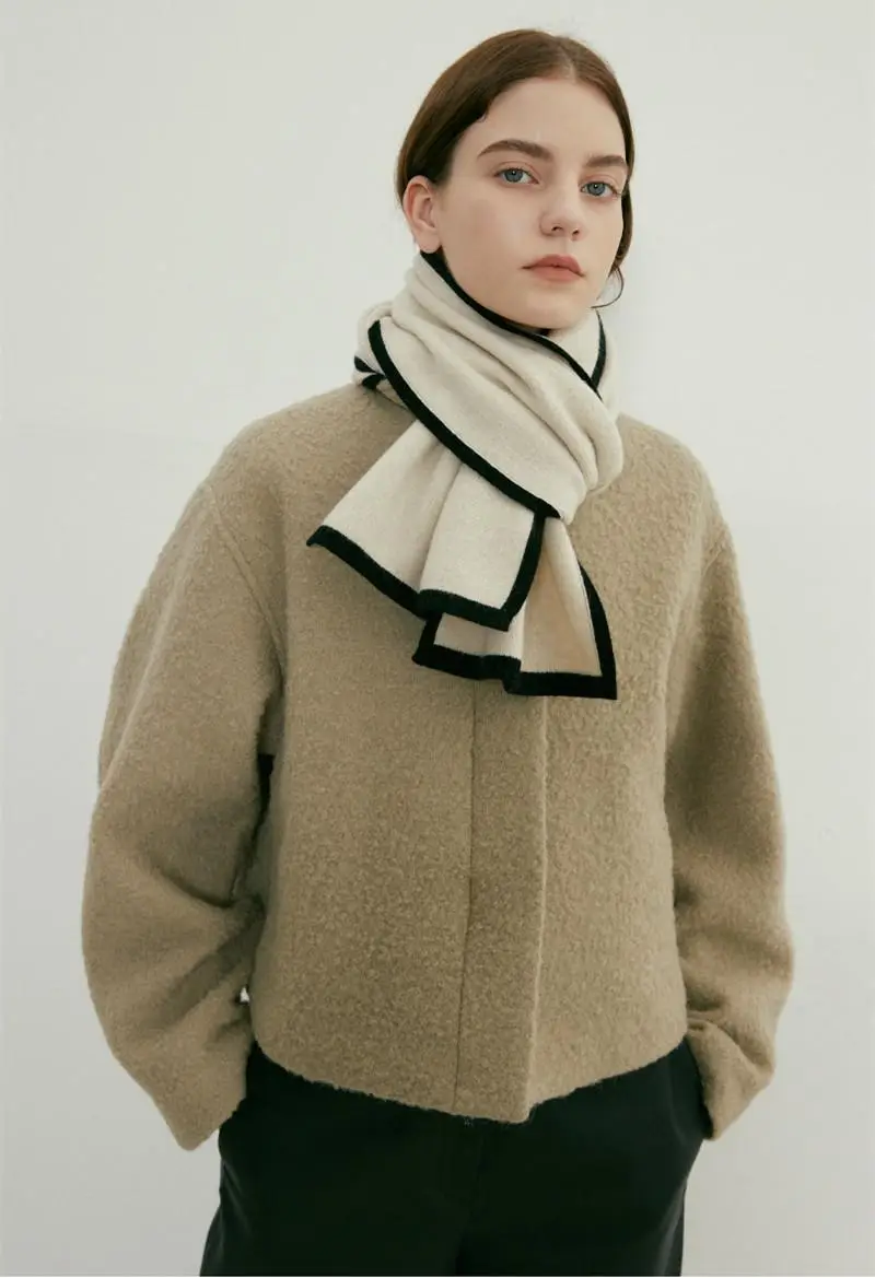 2022 New Warm Knitted Shawl Scarf Dual Use Unisex — feature 20