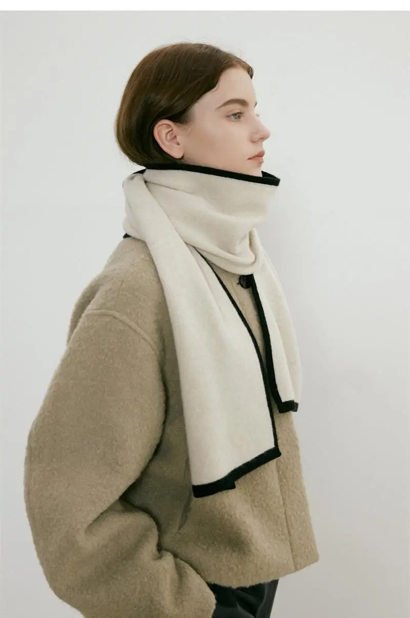 2022 New Warm Knitted Shawl Scarf Dual Use Unisex — feature 22