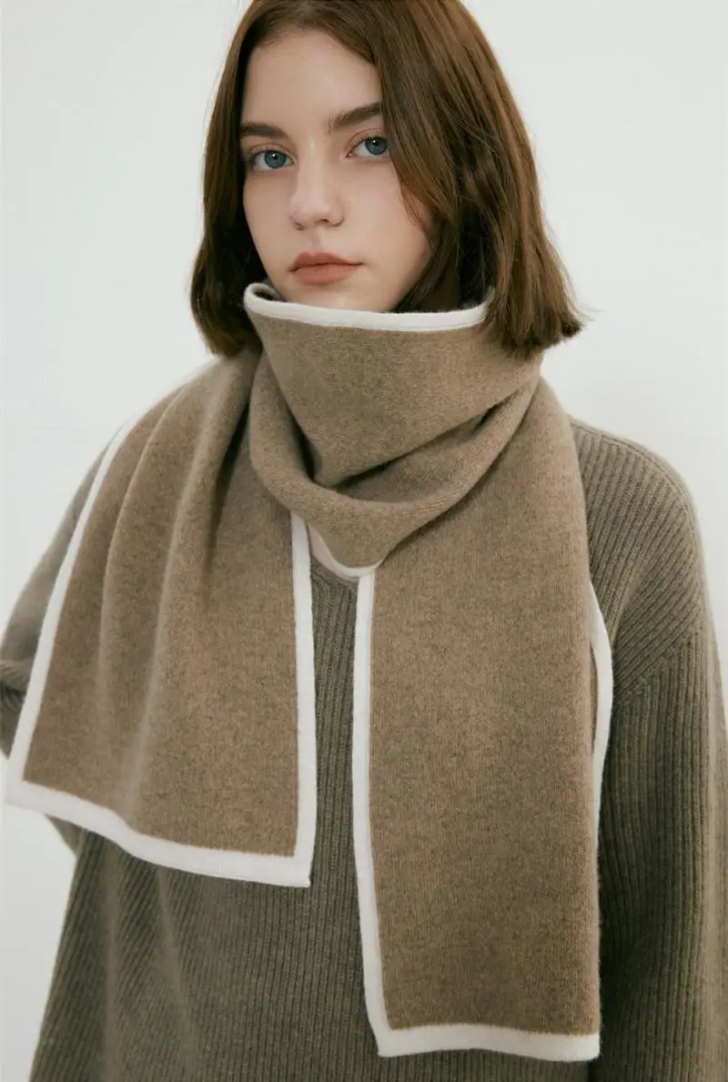 2022 New Warm Knitted Shawl Scarf Dual Use Unisex — feature 24