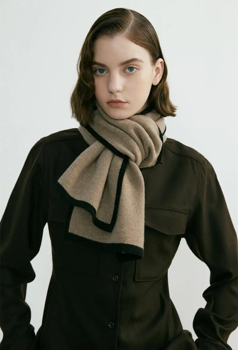 2022 New Warm Knitted Shawl Scarf Dual Use Unisex — feature 29