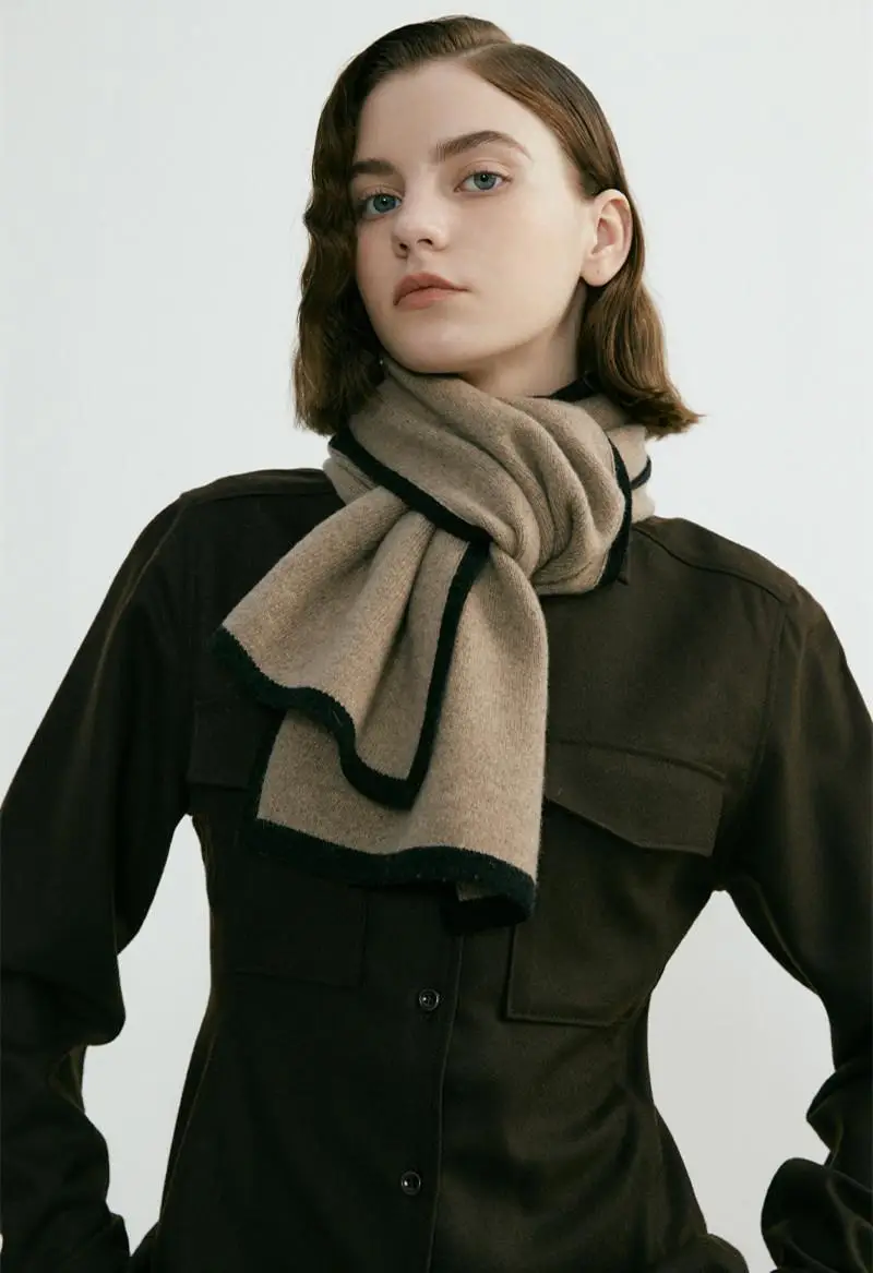 2022 New Warm Knitted Shawl Scarf Dual Use Unisex — feature 30