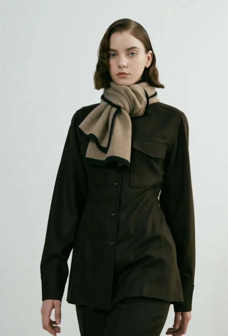 2022 New Warm Knitted Shawl Scarf Dual Use Unisex — feature 31