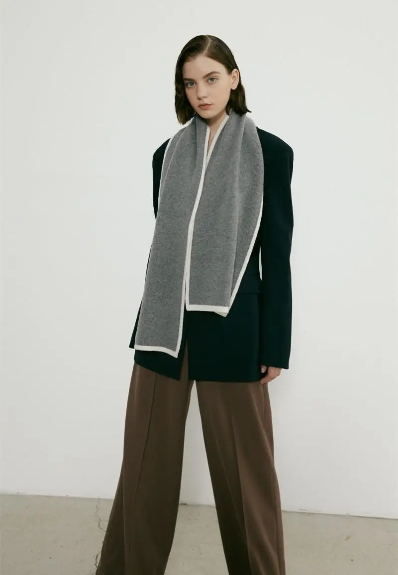 2022 New Warm Knitted Shawl Scarf Dual Use Unisex — feature 34