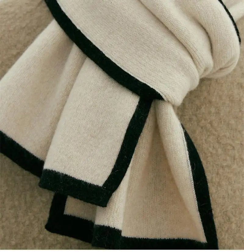 2022 New Warm Knitted Shawl Scarf Dual Use Unisex — feature 41