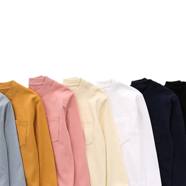 Men's Long Sleeve Cotton T-Shirt Light Blue Large - Image 12