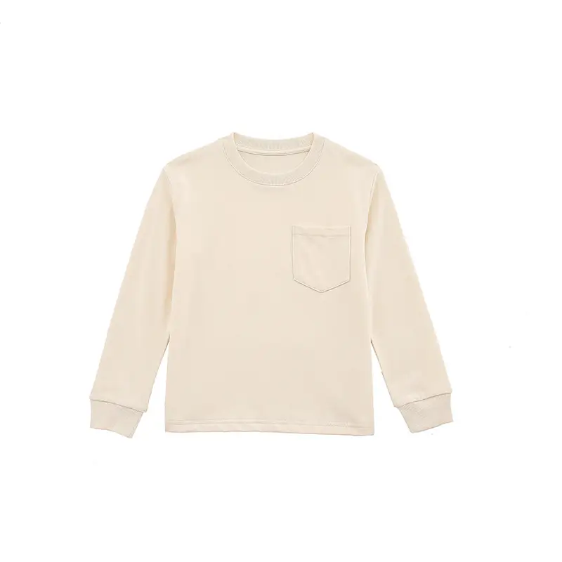 Men's Long Sleeve Cotton T-Shirt Light Blue Large - Image 2
