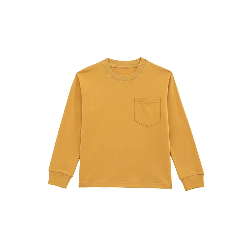 Men's Long Sleeve Cotton T-Shirt Light Blue Large - Image 4