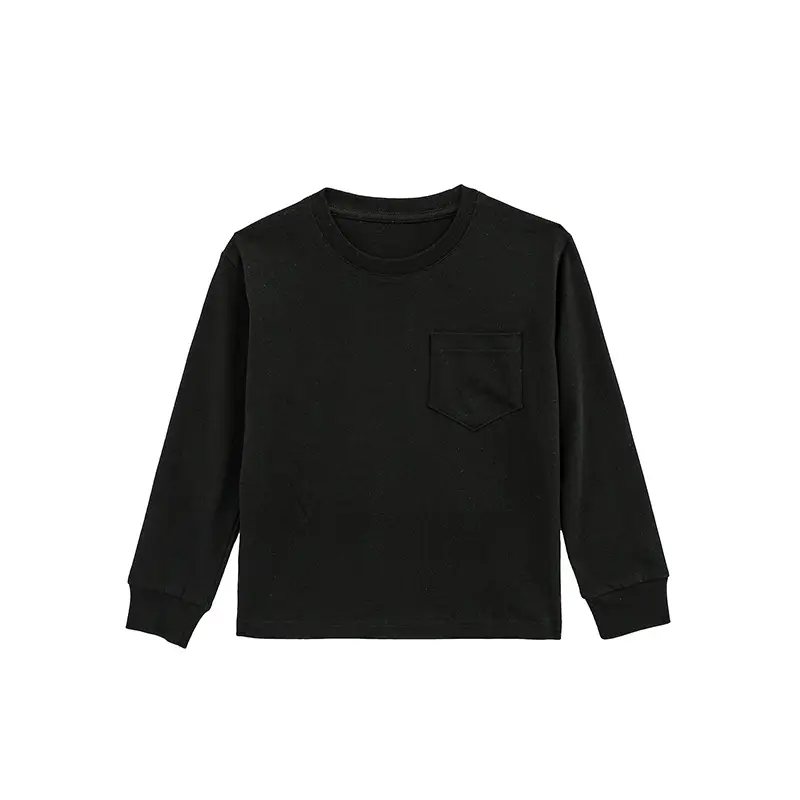 Men's Long Sleeve Cotton T-Shirt Light Blue Large - Image 5