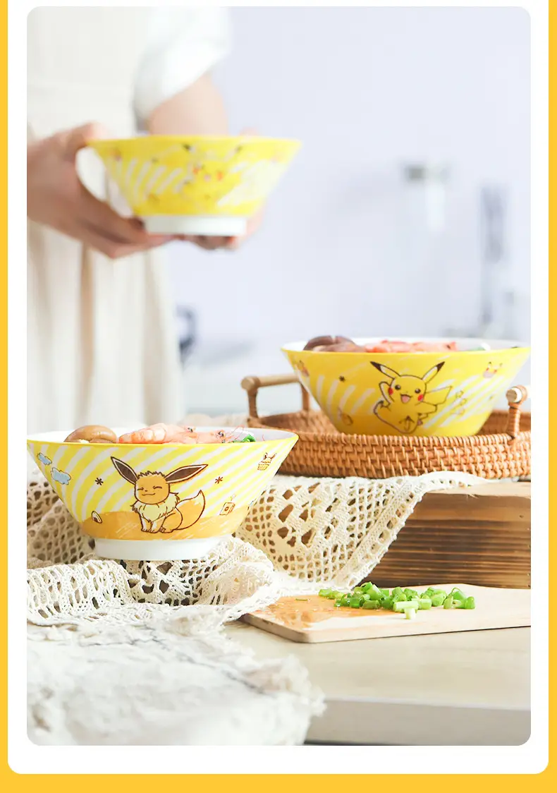 Cute Cartoon Ceramic Bowl Set 7.5" — feature 4