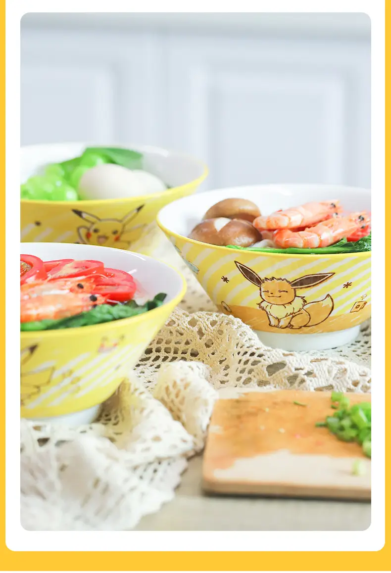 Cute Cartoon Ceramic Bowl Set 7.5" — feature 6