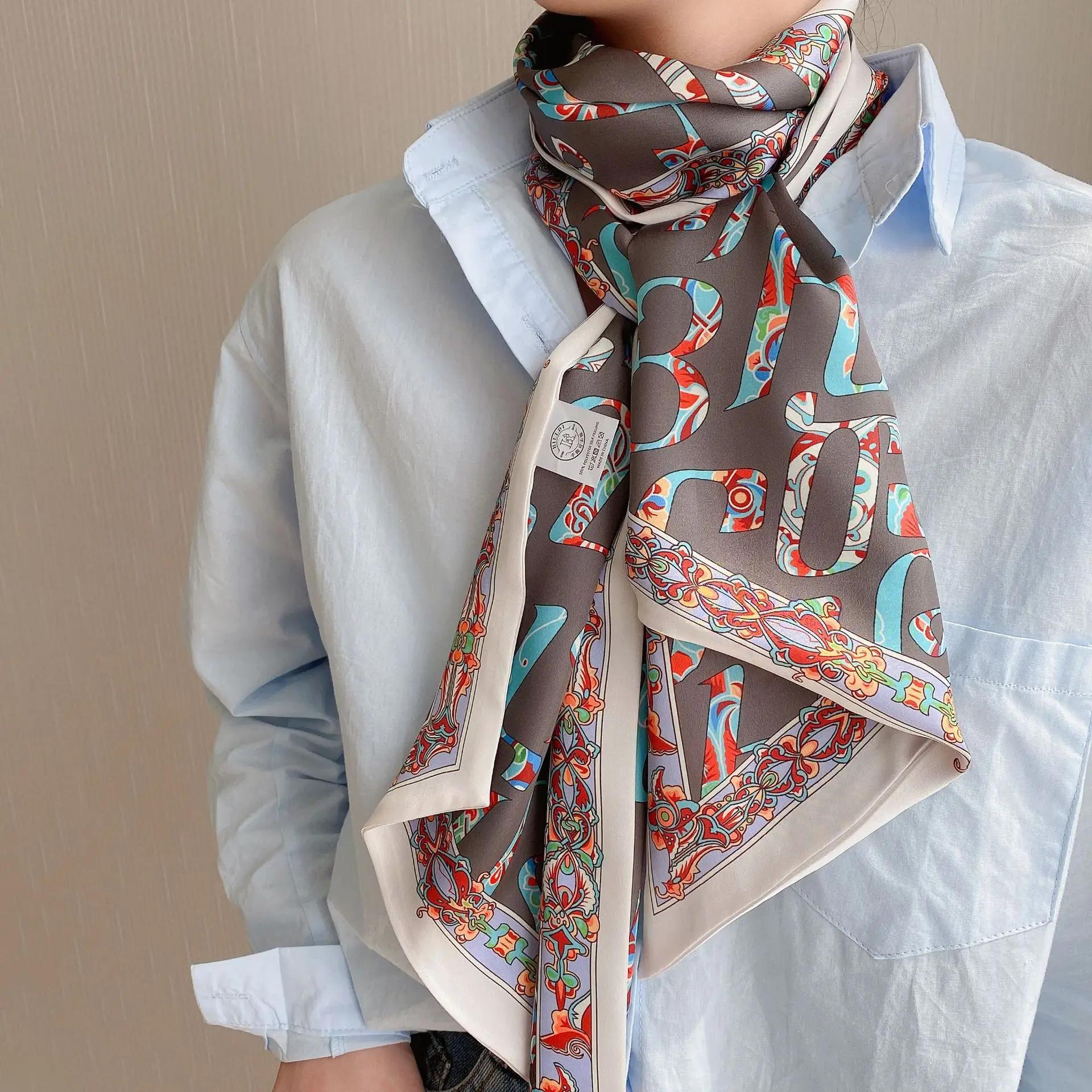 2022 Ethnic Rhombus Scarf for Women - Image 13
