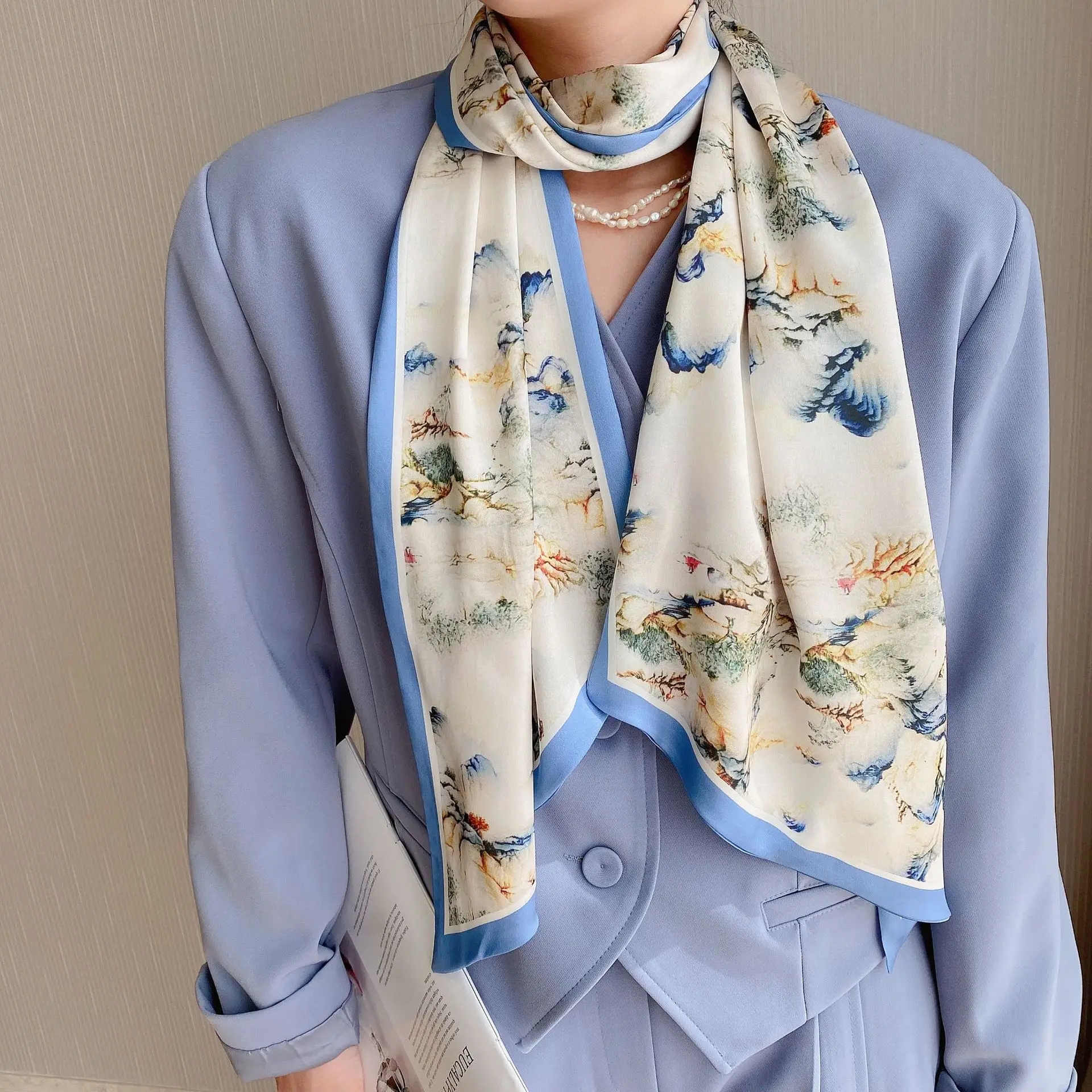 2022 Ethnic Rhombus Scarf for Women - Image 14