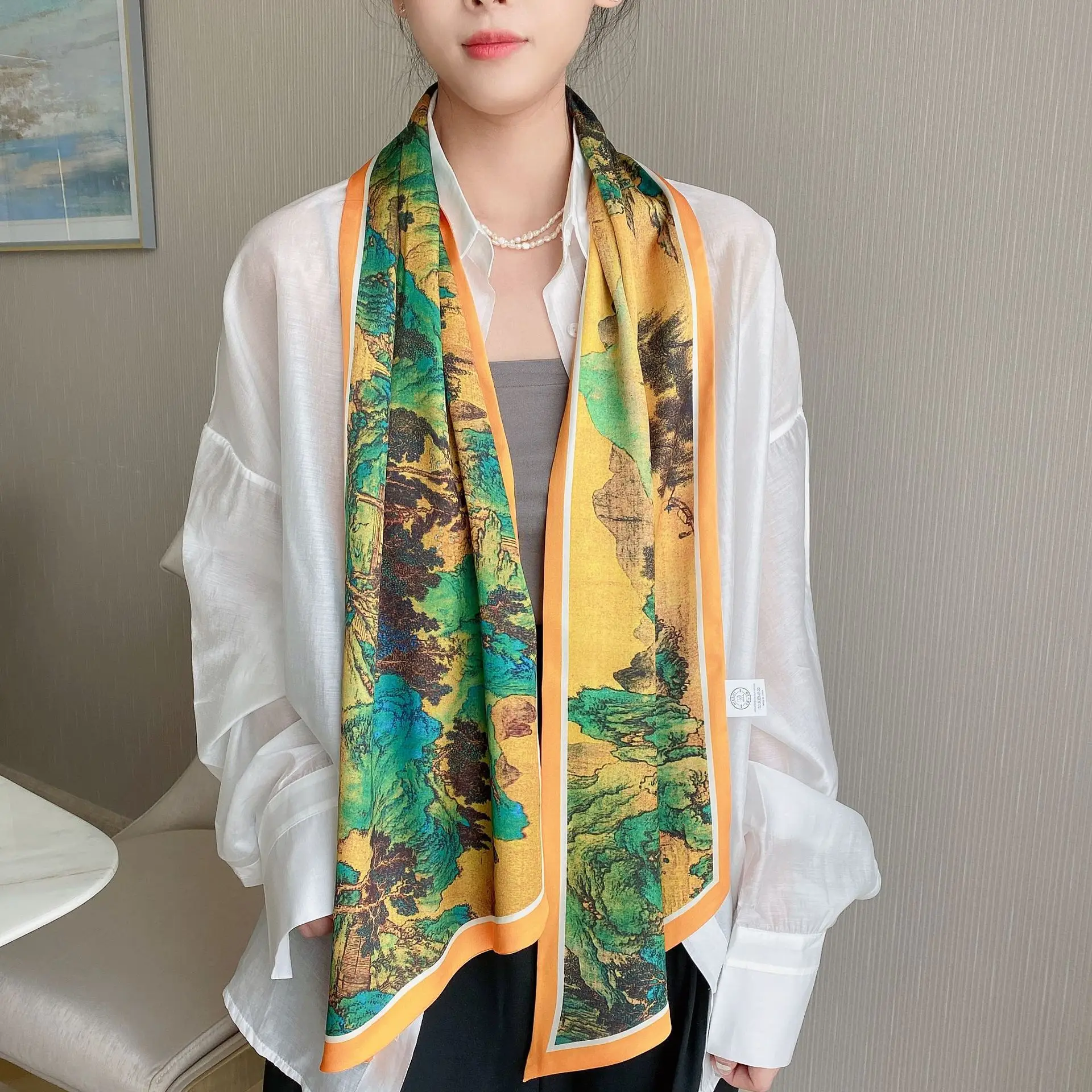 2022 Ethnic Rhombus Scarf for Women - Image 17