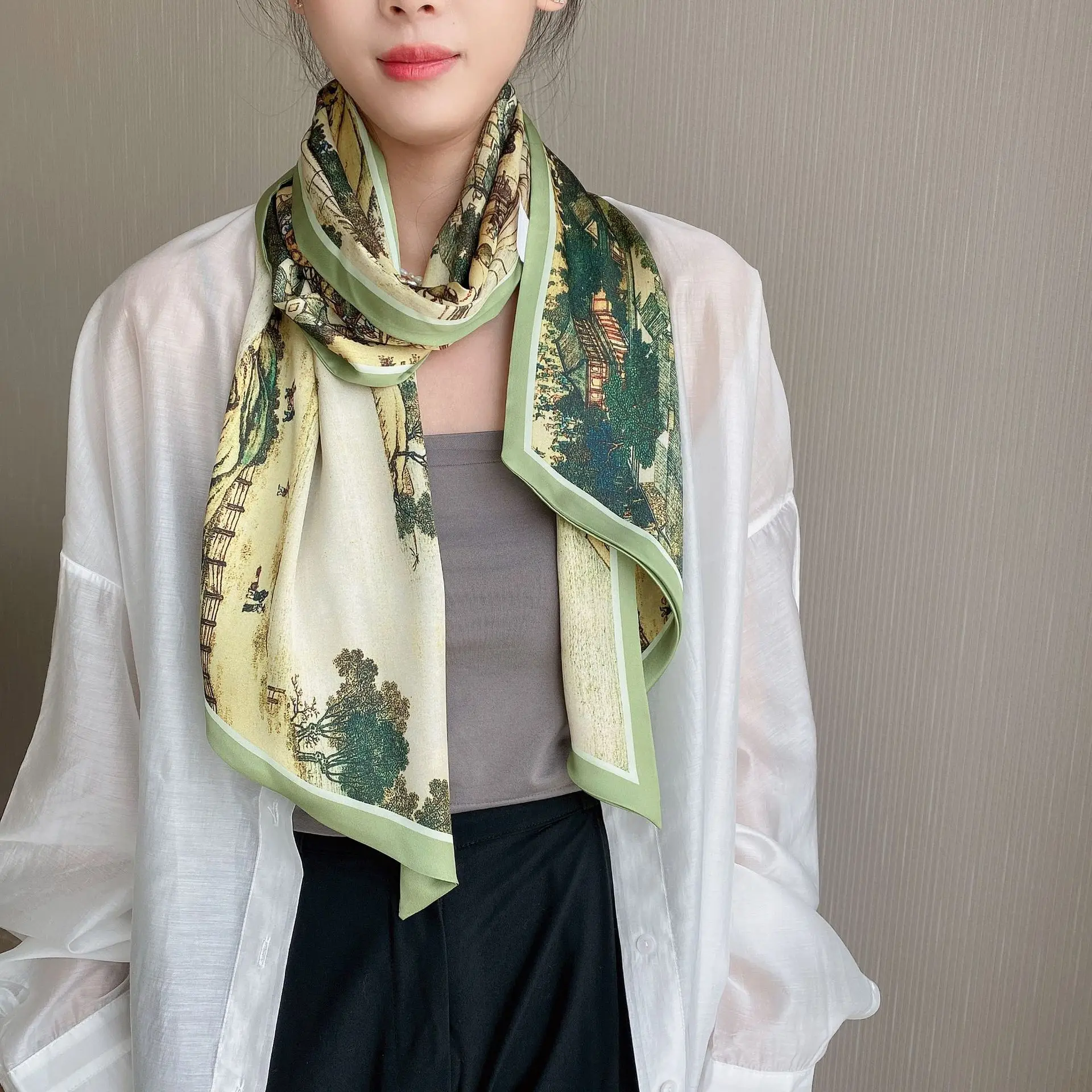 2022 Ethnic Rhombus Scarf for Women - Image 18