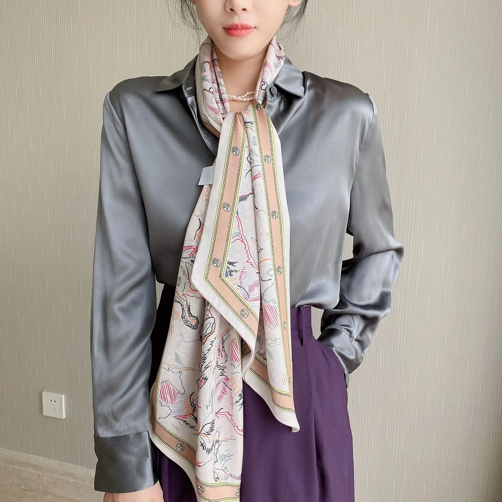 2022 Ethnic Rhombus Scarf for Women - Image 27