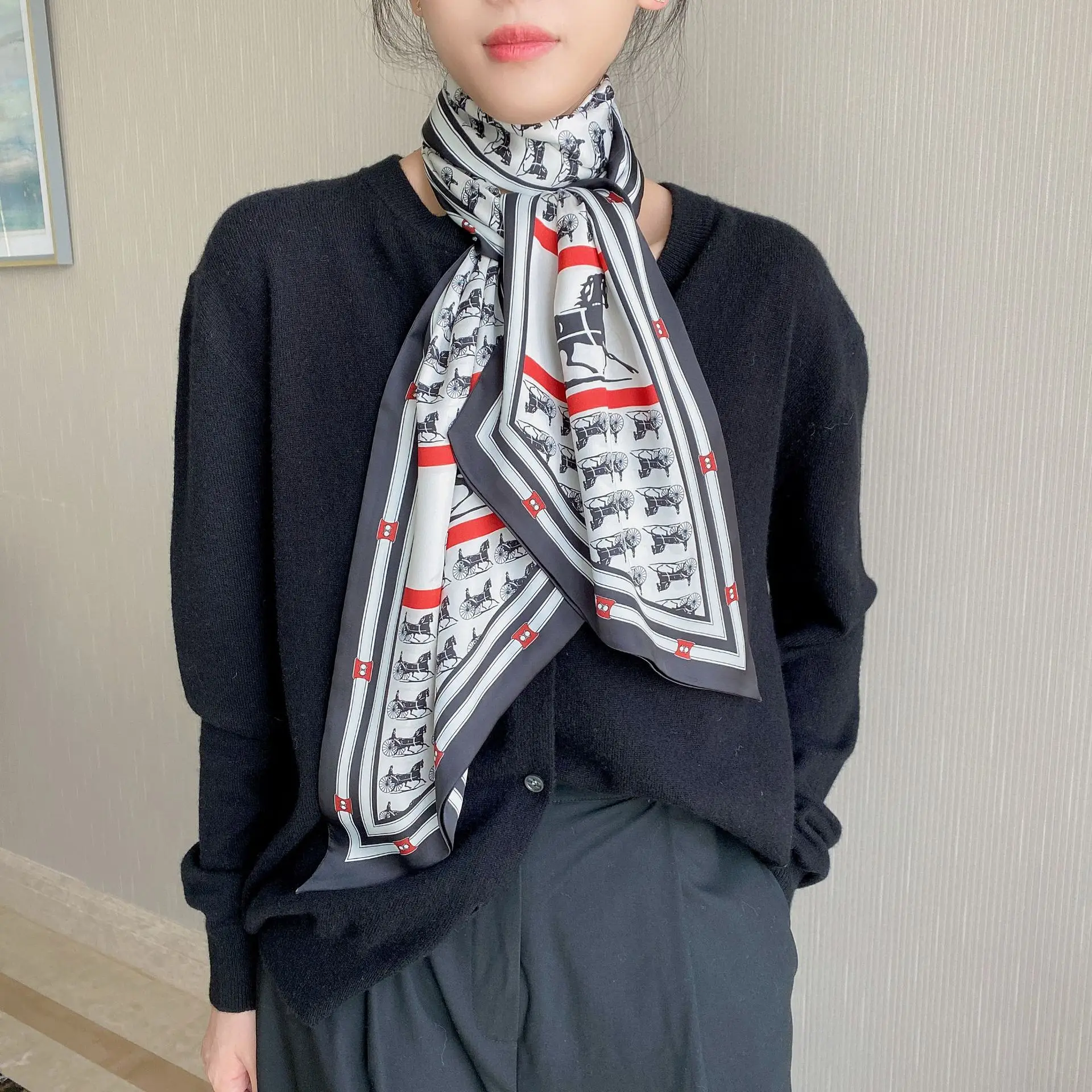 2022 Ethnic Rhombus Scarf for Women - Image 29