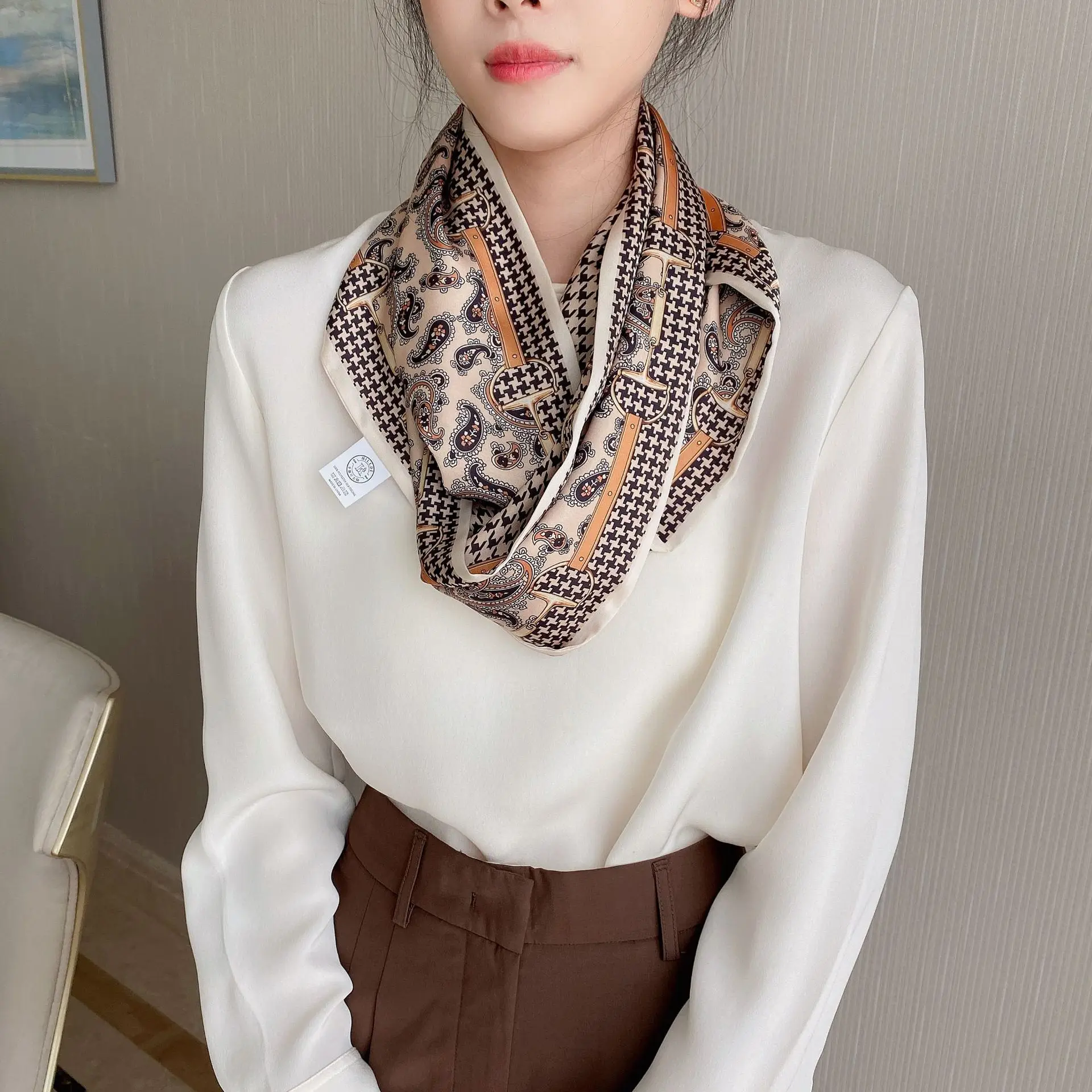 2022 Ethnic Rhombus Scarf for Women - Image 33