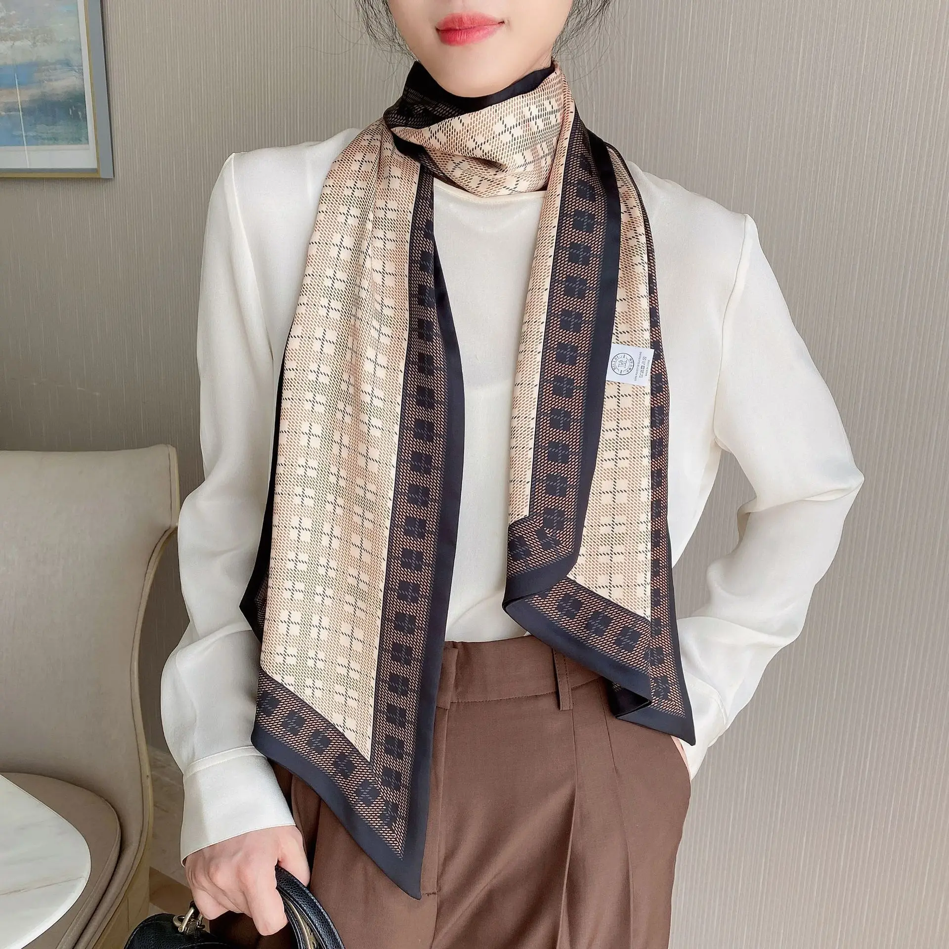 2022 Ethnic Rhombus Scarf for Women - Image 9